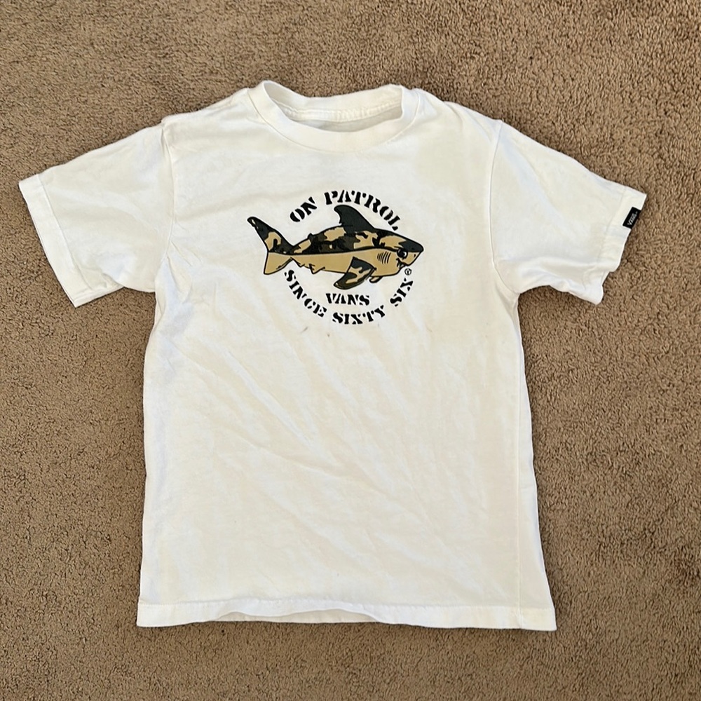 VANS SHARK ON PATROL LITTLE KIDS T-SHIRT